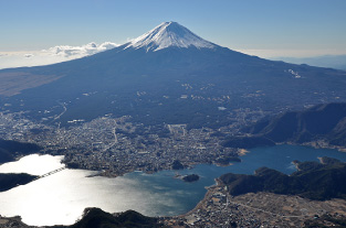 富士山空撮写真